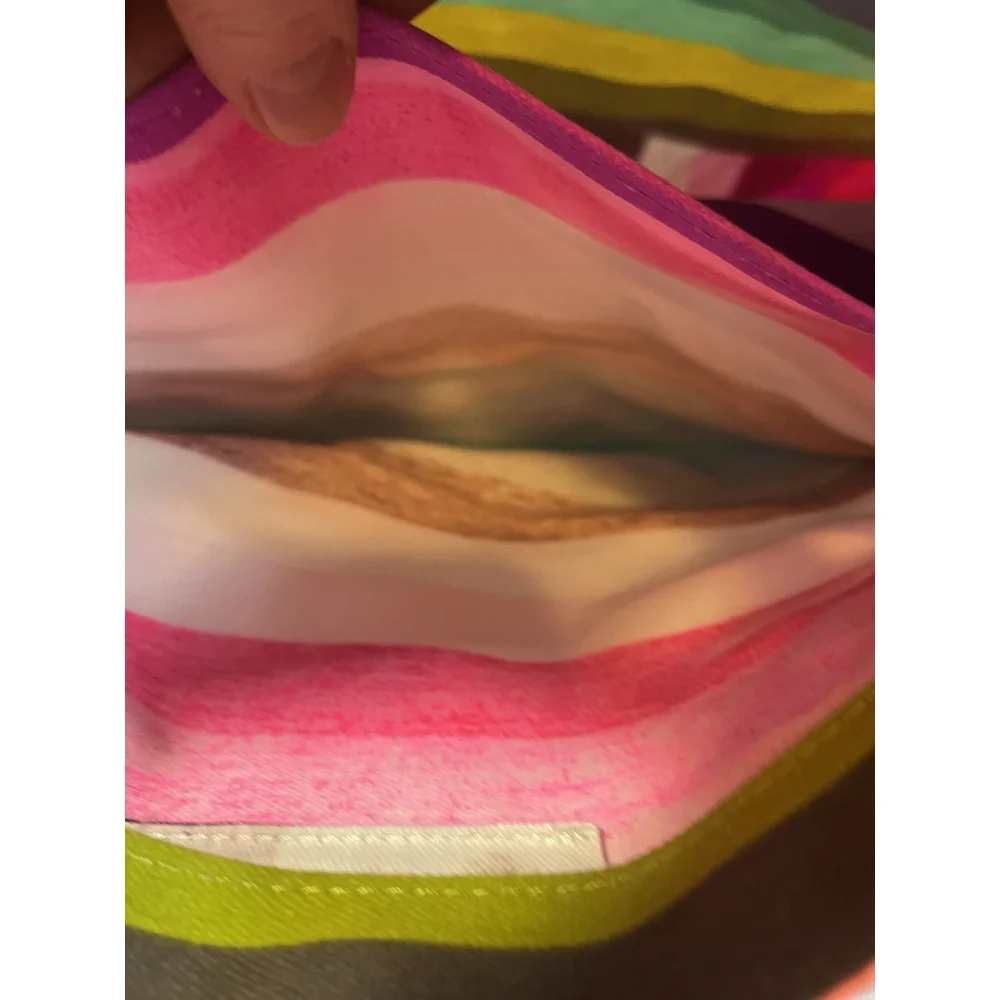 Victoria's Secret beach summer Oversized Shoulder Tote Bright Striped Bag new_8